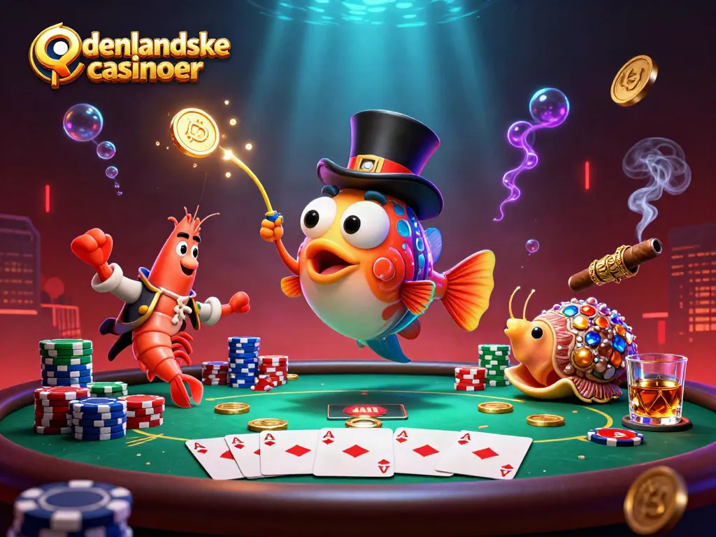 Engage with udenlandske casinoer through vibrant underwater imagery showcasing thrilling casino elements.