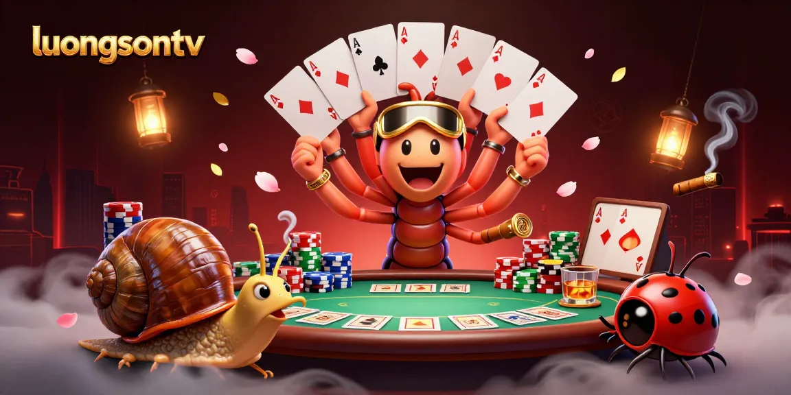 Catch the excitement with luongsontv's dynamic poker scene featuring a millipede dealer and thrilling game elements.